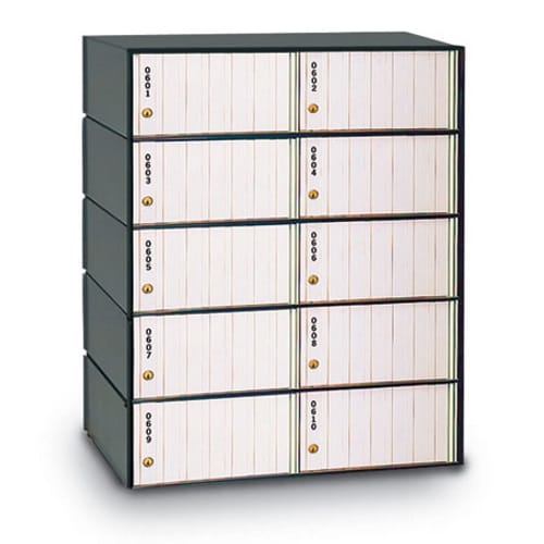 10 Door Rear Loading Mailbox